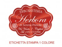 Etichette adesive per erboristerie, cosmetica, cosmesi (mm 49X36)  (cod.8M )